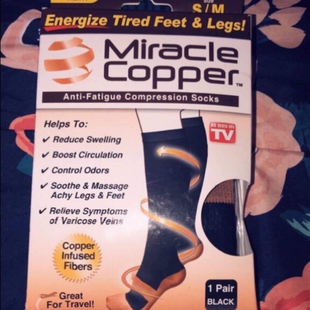 Copper compression socks